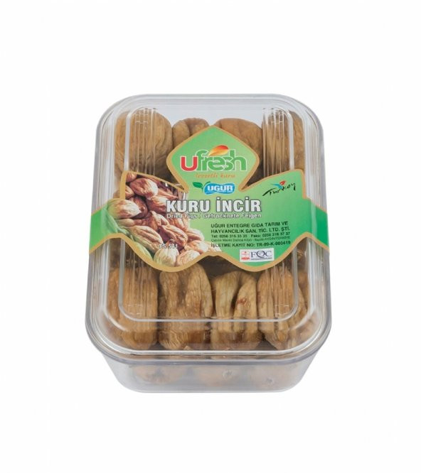 Kuru İncir - Şeffaf Kapaklı Kap (500 g) - Resim 2