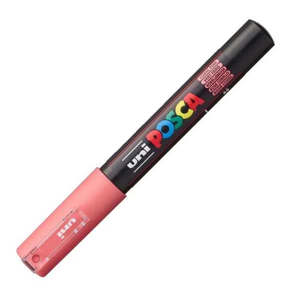 Uni-Ball Posca 0.7 Su Bazlı Boyama Markörü Mercan Pembe N (6 Lı Paket) ürün görseli 1