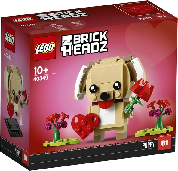 LEGO 40349 Brickheadz Valentine's Puppy ürün görseli 1