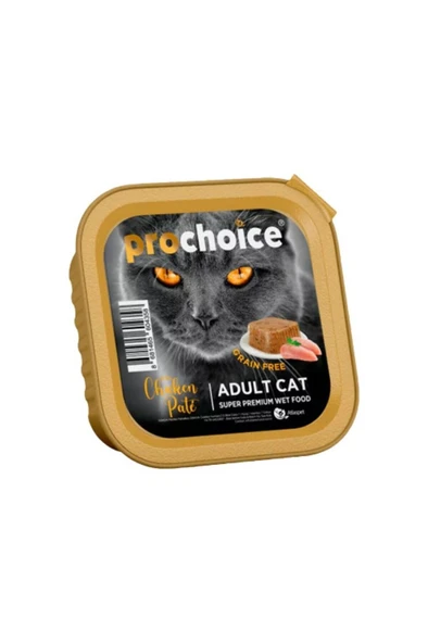 ProChoice Pate Tavuklu Tahılsız Ezme Kedi Konservesi 100gr ürün görseli 1