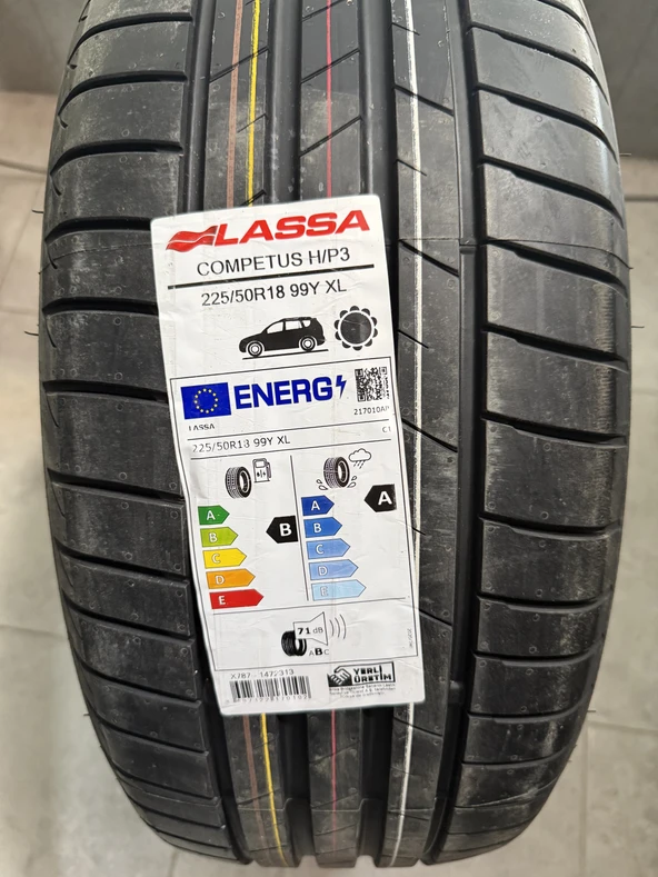 LASSA / 225/50R18 (COMPETUS H/P3) 2026 YAZLIK (1 ADET FİYATIDIR. EN AZ 2 ADET VERİLMEKTEDİR) ürün görseli 1