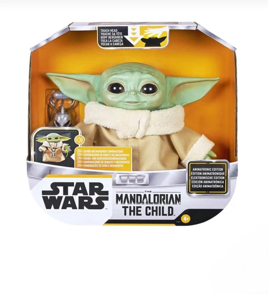 Baby Yoda İnteraktif Animatronic 25+ Ses ve Hareket Kombinasyonlu İnteraktif Oyuncak Bebek ürün görseli 1