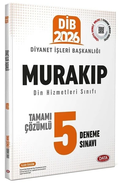Data 2026 GYS DİB Diyanet İşleri Başkanlığı Murakıp 5 Deneme Çözümlü Görevde Yükselme Data Yayınları ürün görseli 1