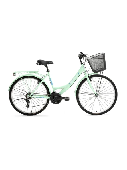 BİSAN LOTUS KADIN ŞEHİR BİSİKLETİ 44CM V 26 JANT 21 VİTES MİNT YEŞİL ürün görseli 1