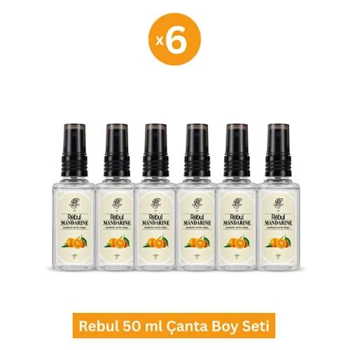 Rebul Mandarine Edc 6 X 50 Ml Kolonya ürün görseli 1