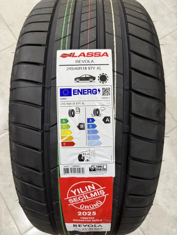 LASSA / 245/40R18 (REVOLA XL) 2026 YAZLIK (1 ADET FİYATIDIR. EN AZ 2 ADET VERİLMEKTEDİR) ürün görseli 1
