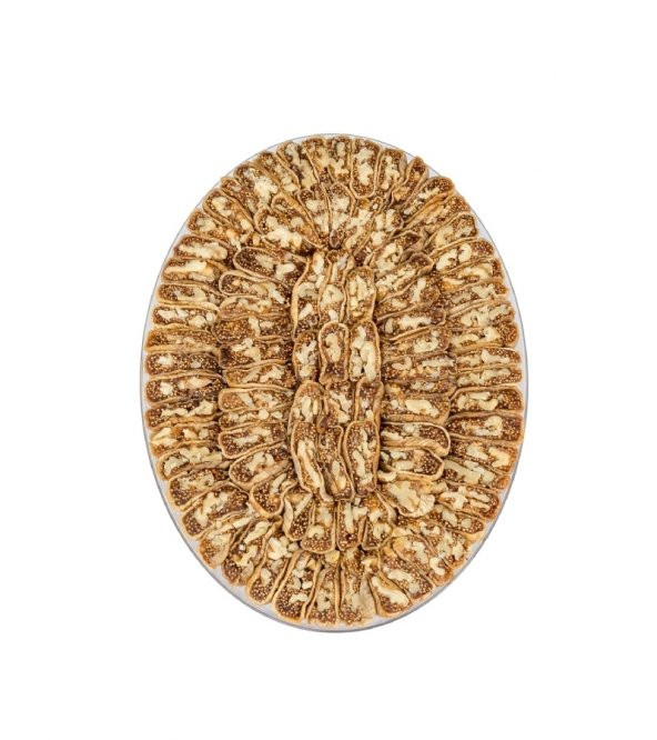 Cevizli İncir Dolması Şeffaf Oval Kap (1000 g) ürün görseli 1