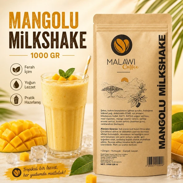 Malawi Coffee Mangolu Milkshake 1000 Gr ürün görseli 1