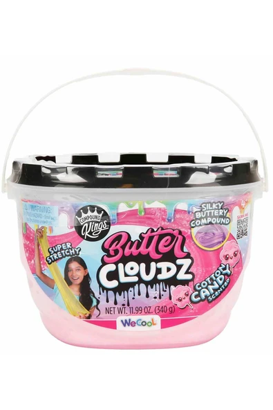 Butter Cloudz Slime 380gr. Pembe Slime: Pamuk Şeker Gibi Yumuşacık, Süper Esnek Eğlence! ürün görseli 1