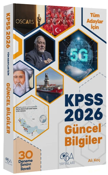 CBA Yayınları 2026 KPSS Güncel Bilgiler Konu Anlatımı (30 Deneme İlaveli) - Ali Koç CBA Yayınları ürün görseli 1