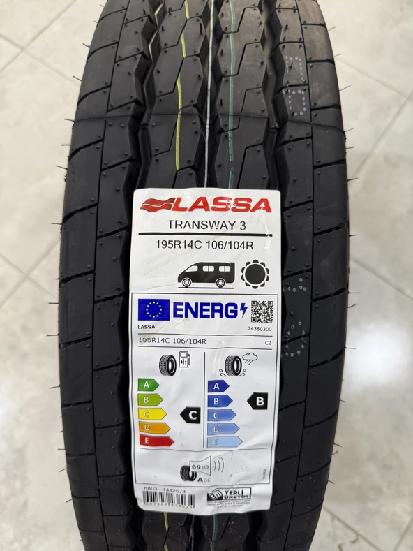 LASSA / 195R14C (TRANSWAY 3) 2025 YAZ LASTİĞİ (1 ADET FİYATIDIR. EN AZ 2 ADET SATILMAKTADIR) ürün görseli 1