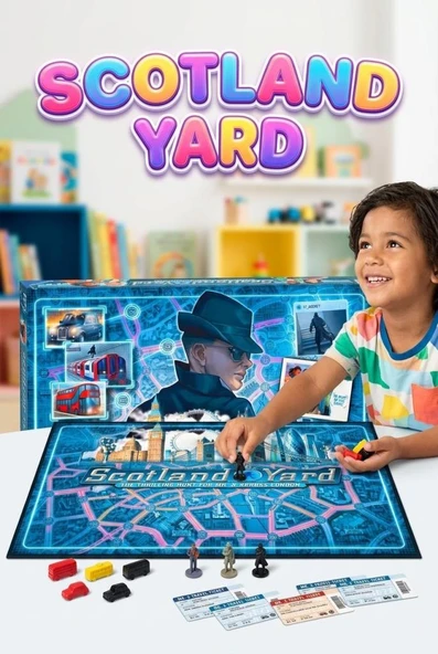 Scotland Yard Gizli Takip ve Dedektiflik Oyunu - Eğlenceli Mantık ve Akıl Yürütme Kutu Oyunu ürün görseli 1