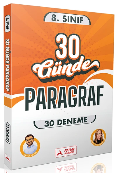 Paraf Yayınları 8. Sınıf 30 Günde Paragraf 30 Deneme ürün görseli 1
