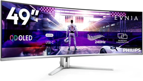 Philips Evnia 49M2C8900/00 49" 0.03 ms DQHD Curved 240 Hz OLED Oyuncu Monitörü Outlet ürün görseli 1