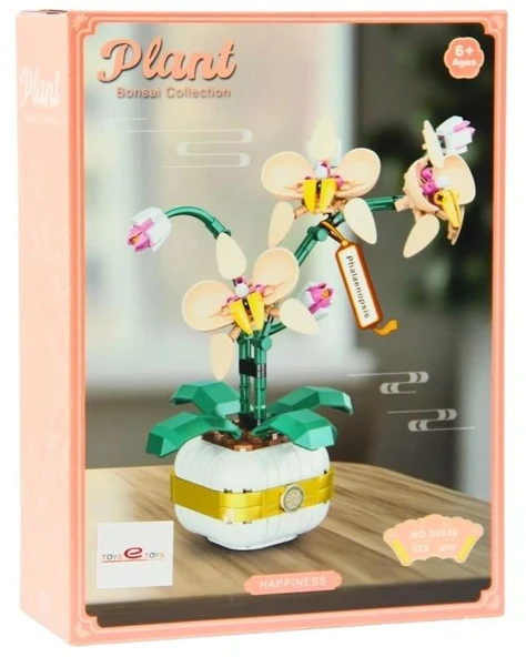 Toys e Toys Plant Bonsai Collection Orkide Çiçeği Yapı Blok Seti 323 Parça 33039 ürün görseli 1