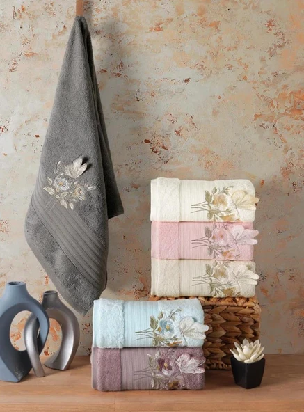 Hobby Velan Style 1 6lı Havlu 50x90 Asorti ürün görseli 1