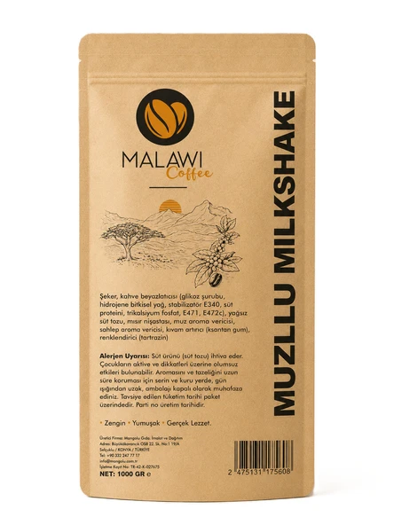 Malawi Coffee Muzlu Milkshake 1000 Gr - Resim 2