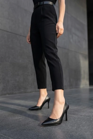 Solly Zeyn 4016 Siyah Topuklu Kadın Stiletto ürün görseli 1