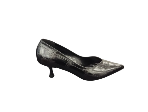 Taşçı Ayakkabı Ventes 5443072Z Kadın 5 cm Topuk Boyu Sivri Burun Kroko Stiletto Ayakkabı ürün görseli 1
