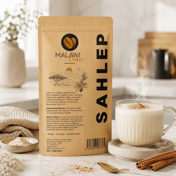 Malawi Coffee Salep 1000 Gr Sahlep Tozu ürün görseli 1