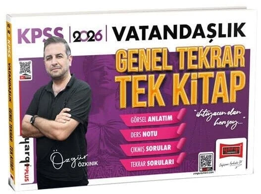 Yargı 2026 KPSS Vatandaşlık Genel Tekrar Tek Kitap - Özgür Özkınık Yargı Yayınları ürün görseli 1