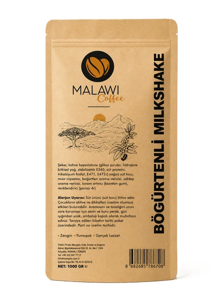 Malawi Coffee Mangolu Milkshake 1000 Gr - Resim 2