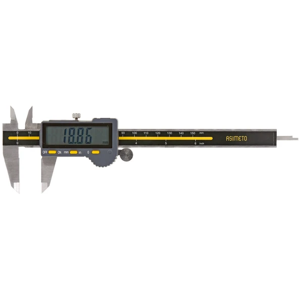 Asimeto Full Ekran Dijital Kumpas 150mm AS-306067 ürün görseli 1