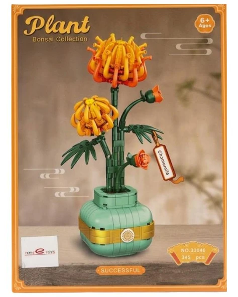 Toys e Toys Plant Bonsai Collection Papatya Çiçek Yapı Blok Seti 345 Parça 33040 ürün görseli 1