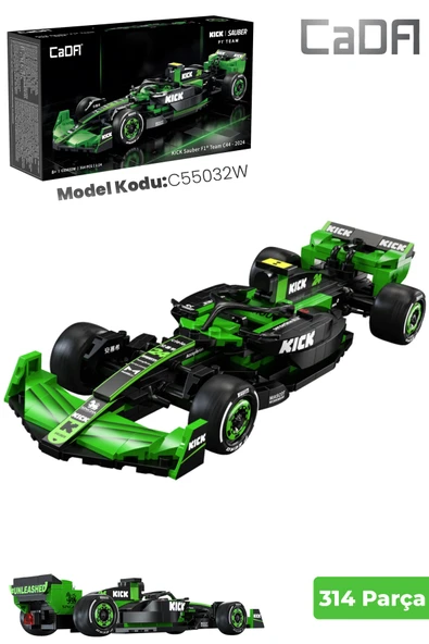 Cada F1 Formula Aracı Sauber1/24 Scale -C55032W (314 Parça) Oyuncak Yapım Seti FFCADA-C55032W ürün görseli 1