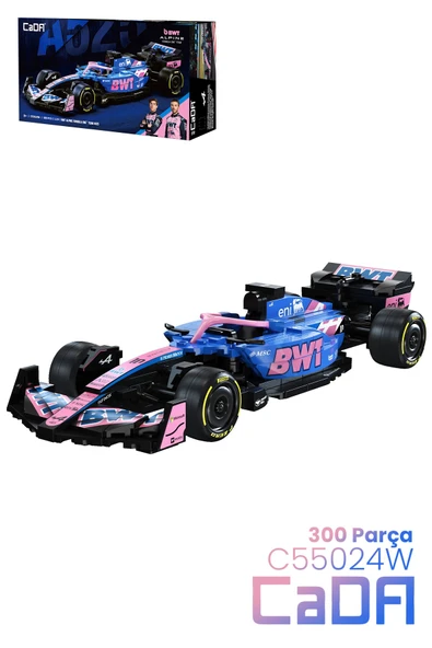 Cada BWT ALPINE F1 Formula Aracı 1/24 Scale -C55024W (300 Parça) Oyuncak Yapım Seti Blok ürün görseli 1