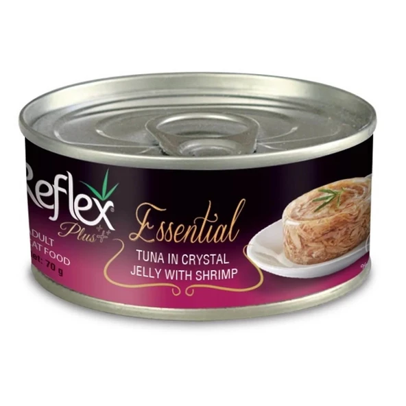 Reflex Plus Essential Jöle İçinde Ton Balıklı ve Karidesli 70 gr Yetişkin Kedi Konserve ürün görseli 1