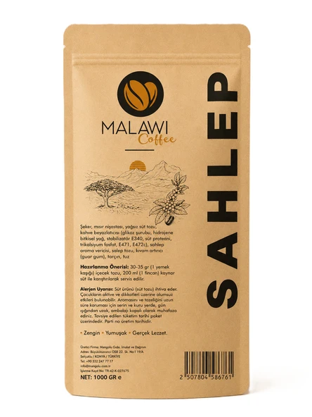Malawi Coffee Sahlep 1000 Gr x 3 Adet - Resim 2