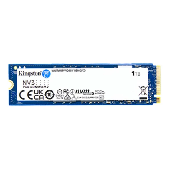 Kingston 1TB M.2 NVMe PCIe 4.0 6000/4000MBs SNV3S/1000G SSD ürün görseli 1