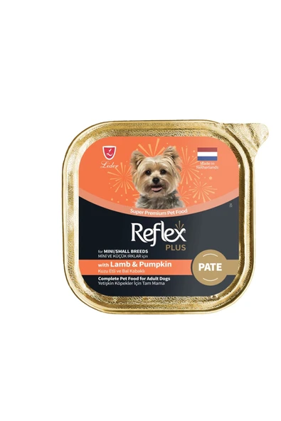 Reflex Plus Pate Kuzu Etli ve Balkabaklı 85 gr Küçük Irk Yetişkin Konserve Köpek Maması ürün görseli 1