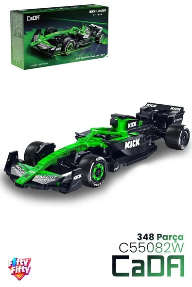 Cada Sauber F1 C45 2025 Formula Aracı 1/24 Scale -C55082W (348 Parça) Oyuncak Yapım Seti Blok Araba ürün görseli 1