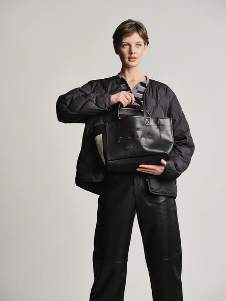 BONHEUR Vegan Deri Black Phantom Çanta - Resim 9
