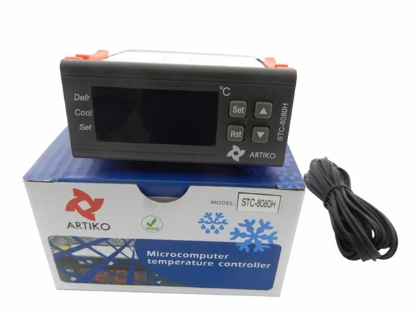 DİJİTAL TERMOSTAT STC-8080H TEK PROB 220V ürün görseli 1