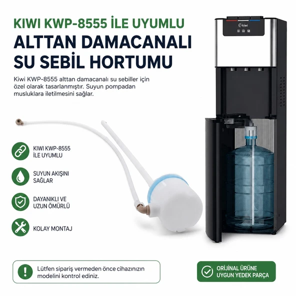 Kiwi  Kwp-8555 İle Uyumlu  Alttan Damacanalı Su Sebil Hortumu ürün görseli 1