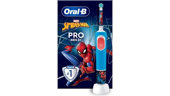 ORAL-B Vitality Pro Spiderman Özel Seri Çocuklar İçin Şarj Edilebilir Diş Fırçası ürün görseli 1