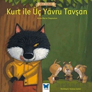 Ünlü Eserler - Kurt ile Üç Yavru Tavşan ürün görseli 1