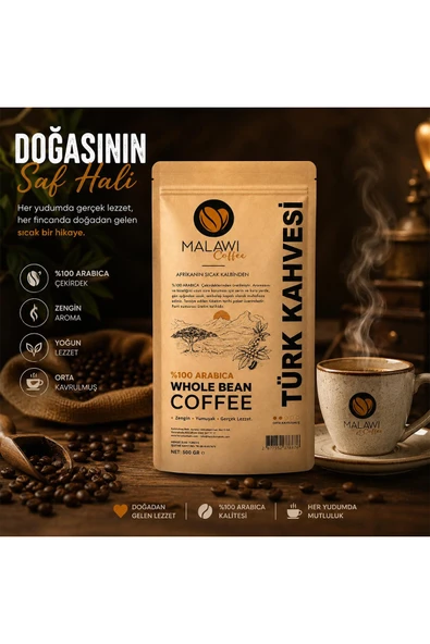 Malawi Coffee Türk Kahvesi 500 Gr ürün görseli 1