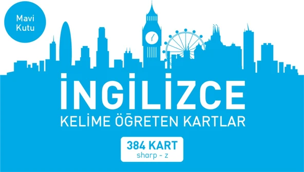İngilizce Kelime Öğreten Kartlar Mavi Kutu (Sharp-z) ürün görseli 1