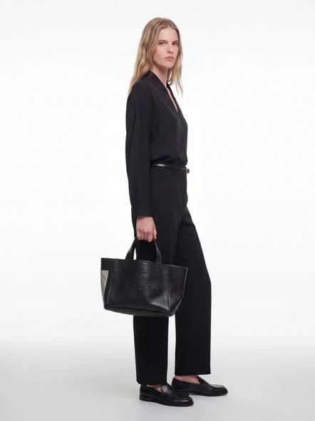 BONHEUR Vegan Deri Black Phantom Çanta - Resim 6