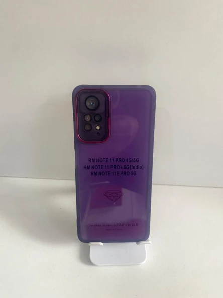 Redmi not 11 pro mor şeffaf kılıf ürün görseli 1