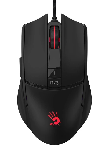BLOODY MAX L65 Kablolu USB 12000dpi Siyah Gaming Mouse ürün görseli 1