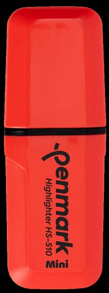 PENMARK FOSFORLU KALEM MINI PASTEL KIRMIZI HS-510 ürün görseli 1