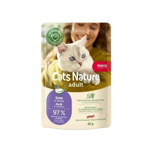 Mera Cats Nature Ördekli Yetişkin Kedi Yaş Maması 85 Gr ürün görseli 1