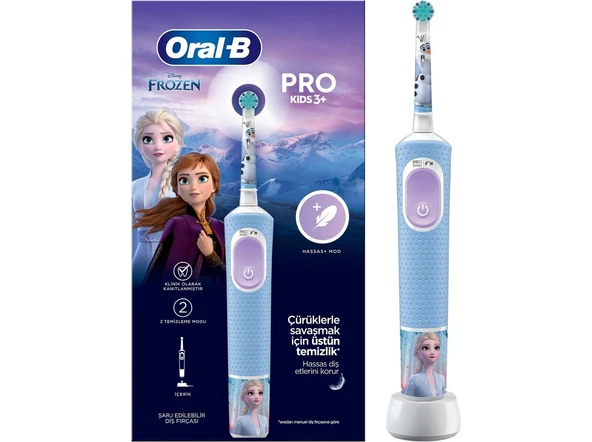 Oral-B Vitality Pro D103 KIDS3 Disney Frozen Elektrikli Diş Fırçası Çocuk ürün görseli 1