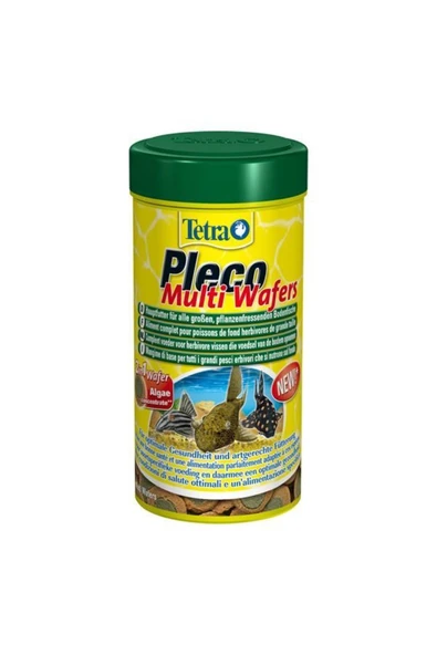 Tetra Pleco Multi Wafers Bitkisel Dip Balık Yemi 250 ml ürün görseli 1