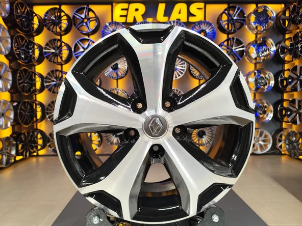 4 Adet RENAULT ORIJINAL 6*16 5*114.3 ET50 66.1 BLACK MACK JANT REVİZE EDİLMİŞ (Takım) ürün görseli 1